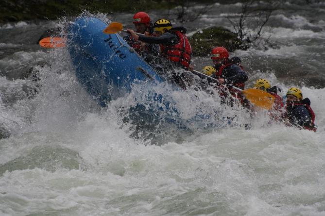 Rafting en el Sella